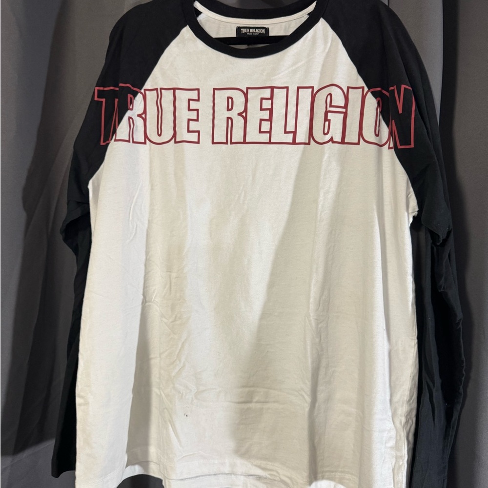 True Religion long-sleeve raglan t-shirt,